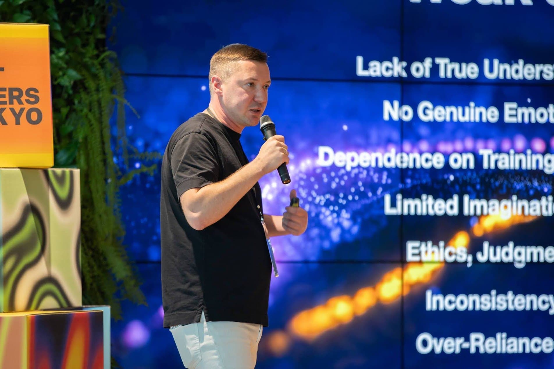 Gleb Kuznetsov speaking at Design Matters Tokyo, September 2025