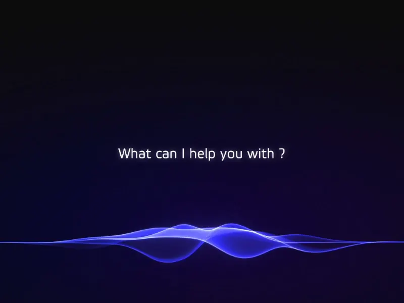 Voice AI for a vehicle HMI