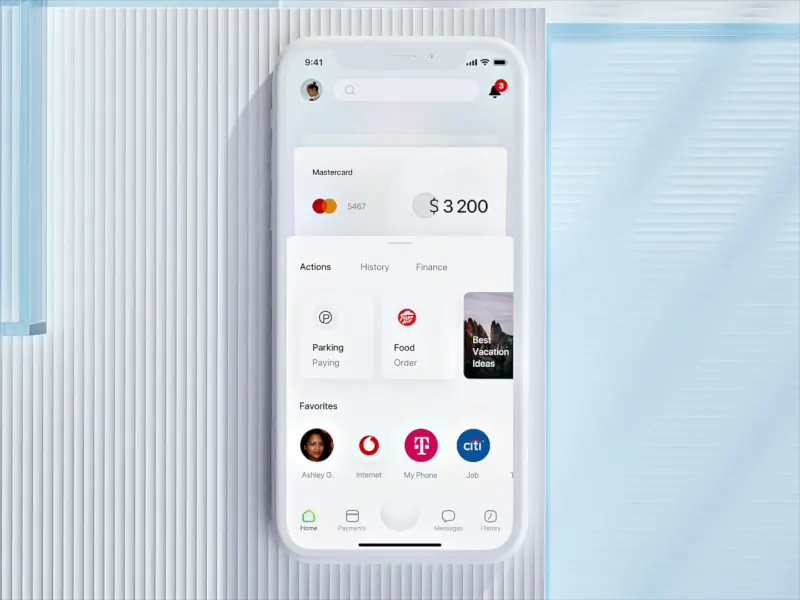 Clean bank UI