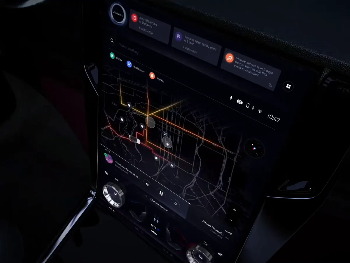 HMI car navigation