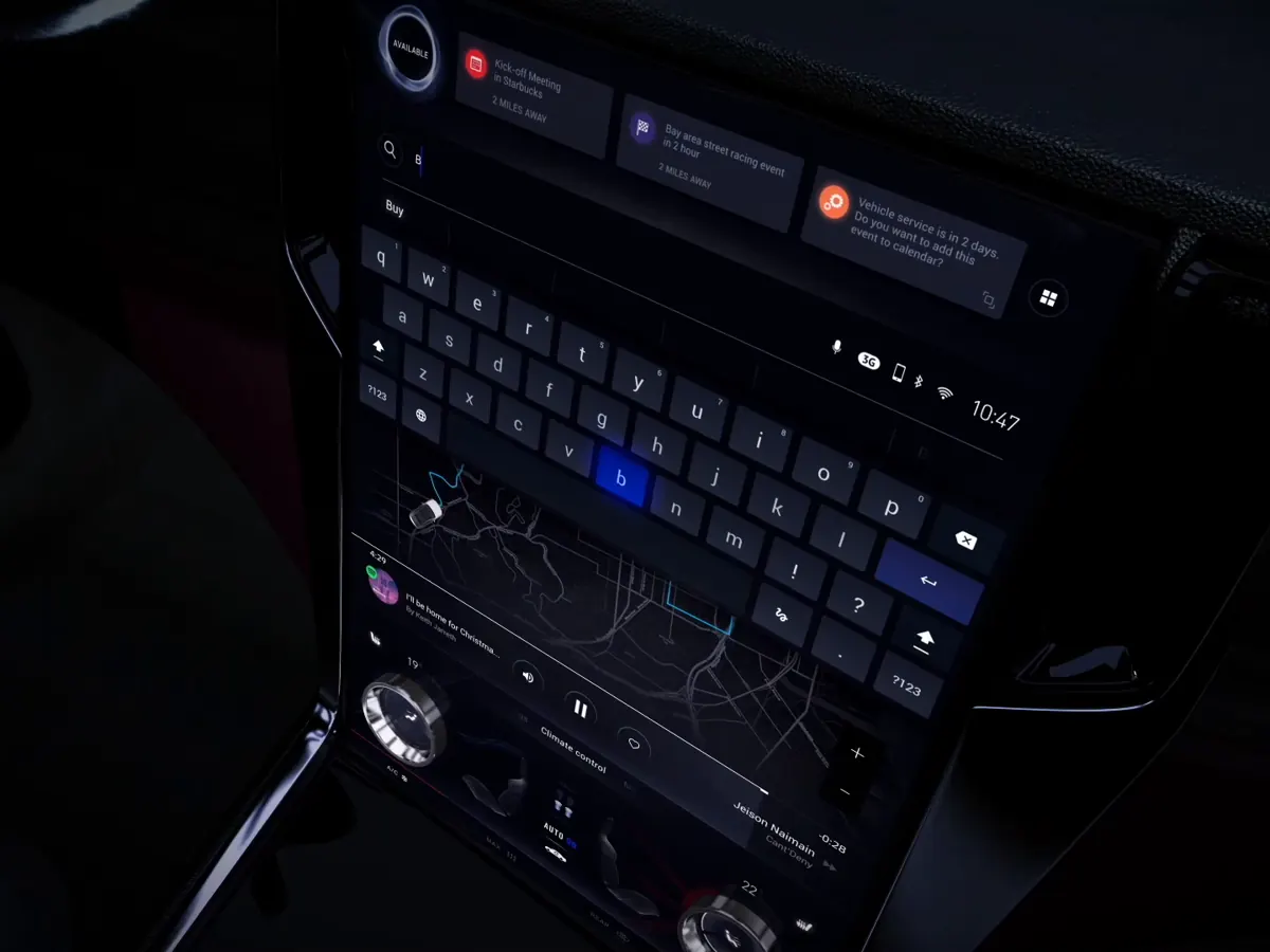 Automotive intelligent search HMI