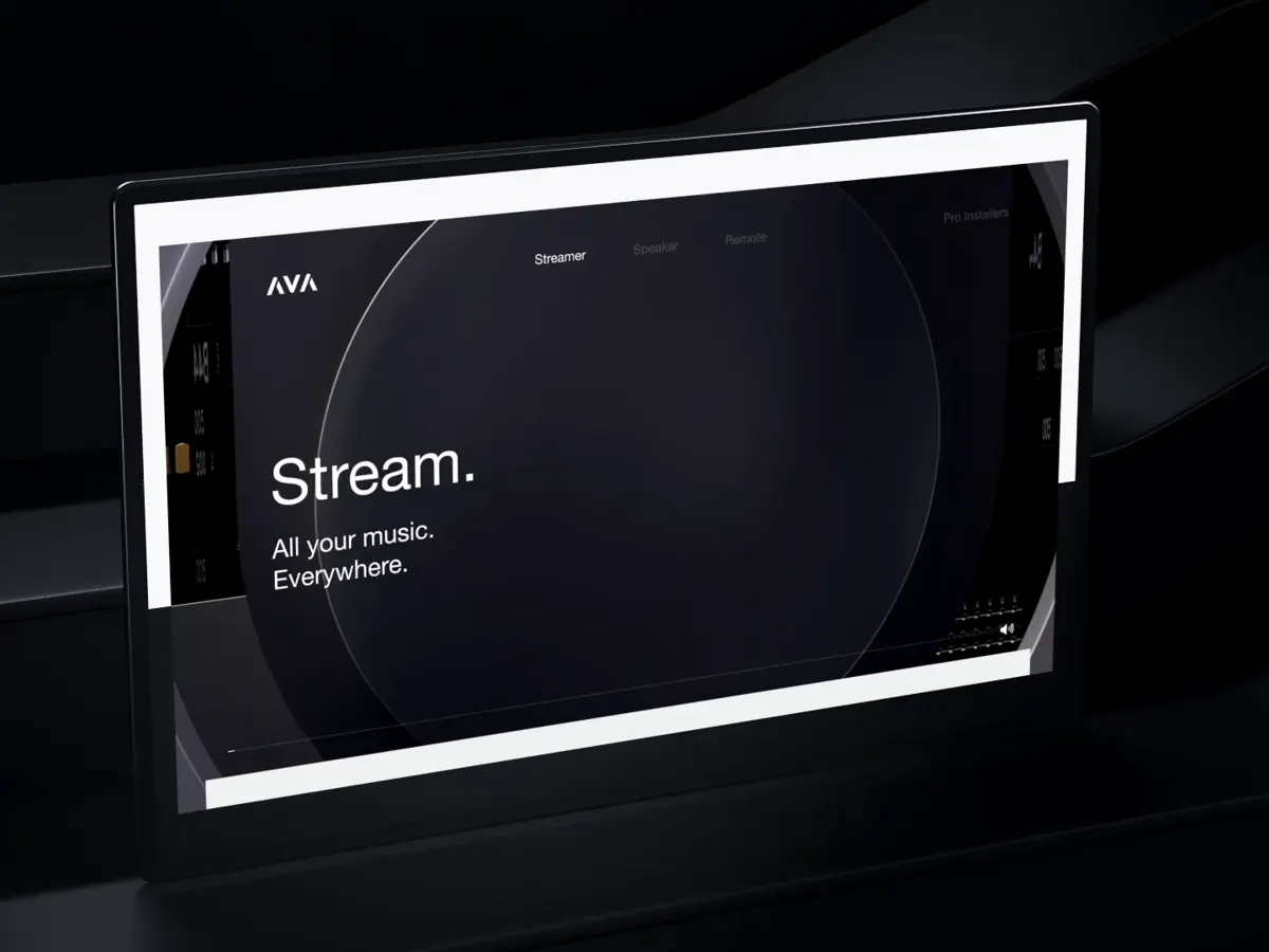 AVA website 3D backgrounds