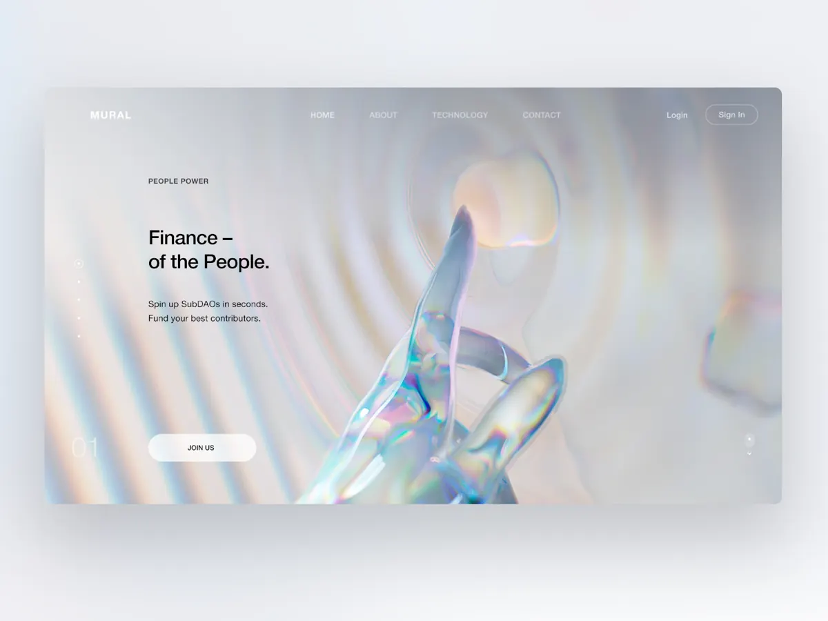 Mural website, finance of the people
