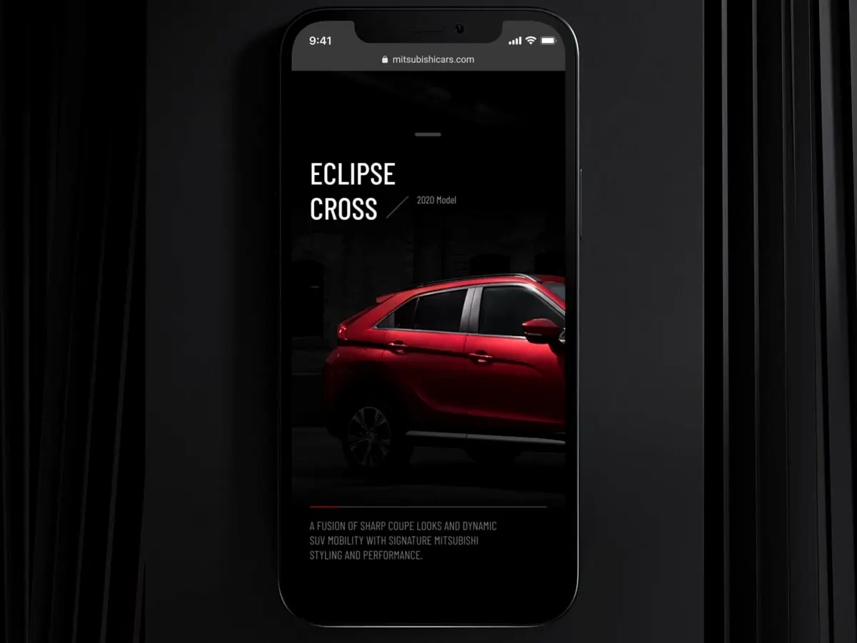 Mitsubishi Motors mobile experience