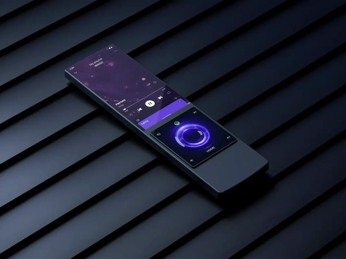 3D glass screen UI for Ava RC