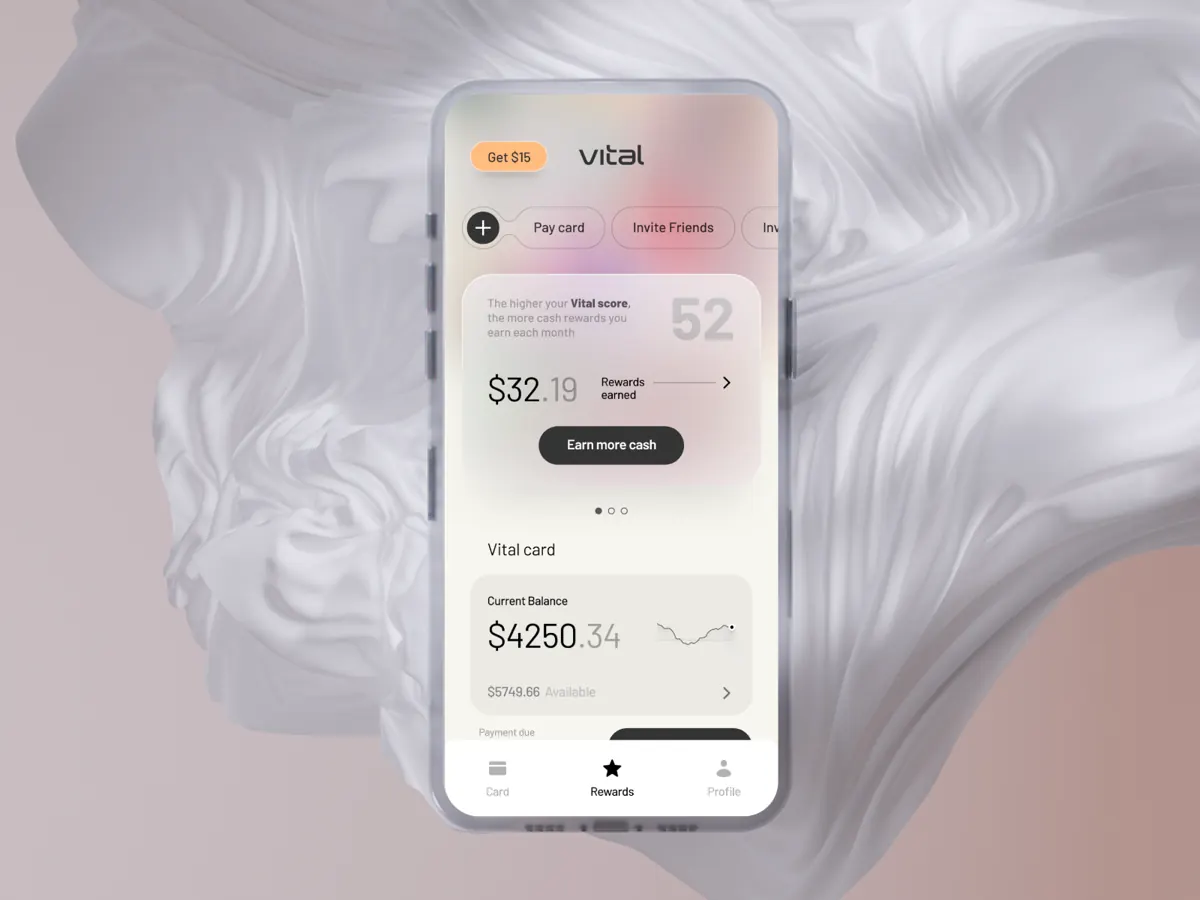 Vital card and rewards app