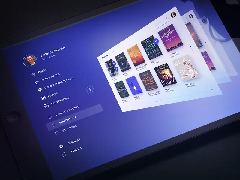Books app navigation for iPad