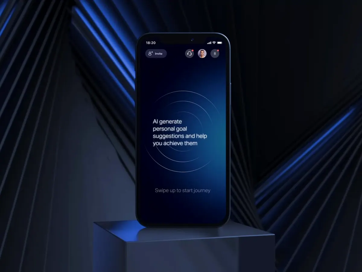AI goals app onboarding