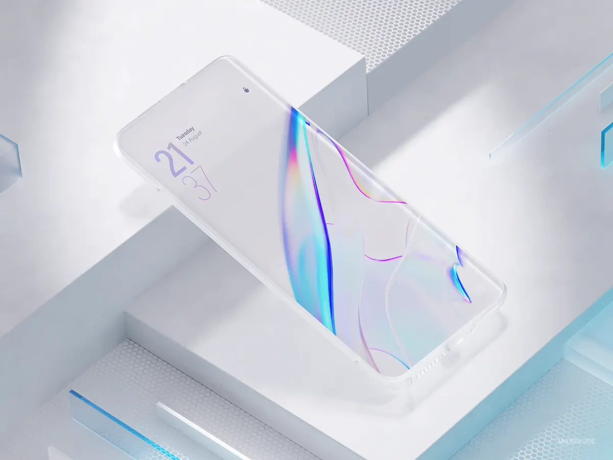 Aquamorphic design lock screen