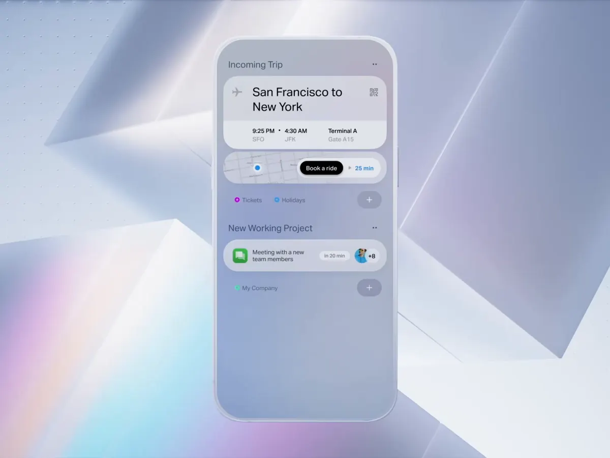 Home screen notification view