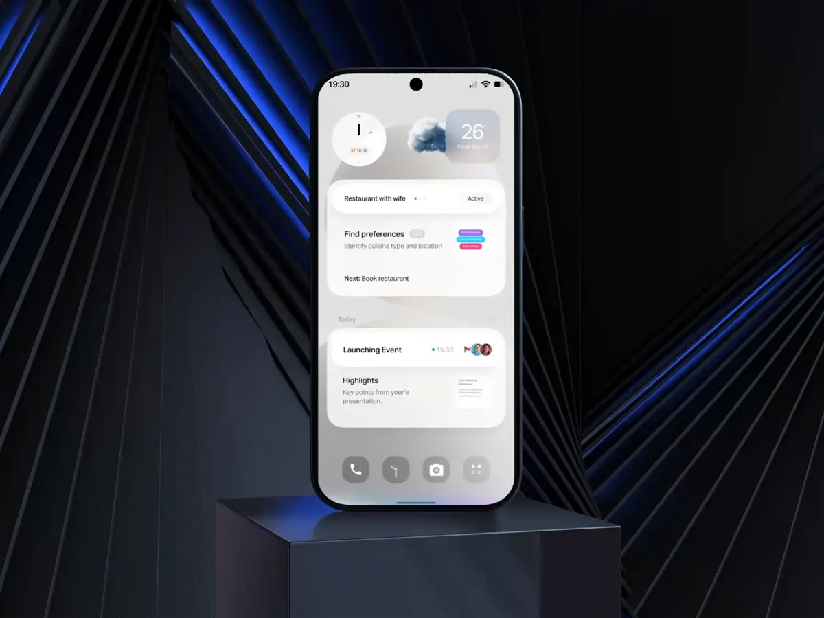 Agentic OS for the Natural phone