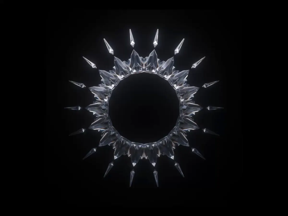 Diamond-shaped vehicle cluster