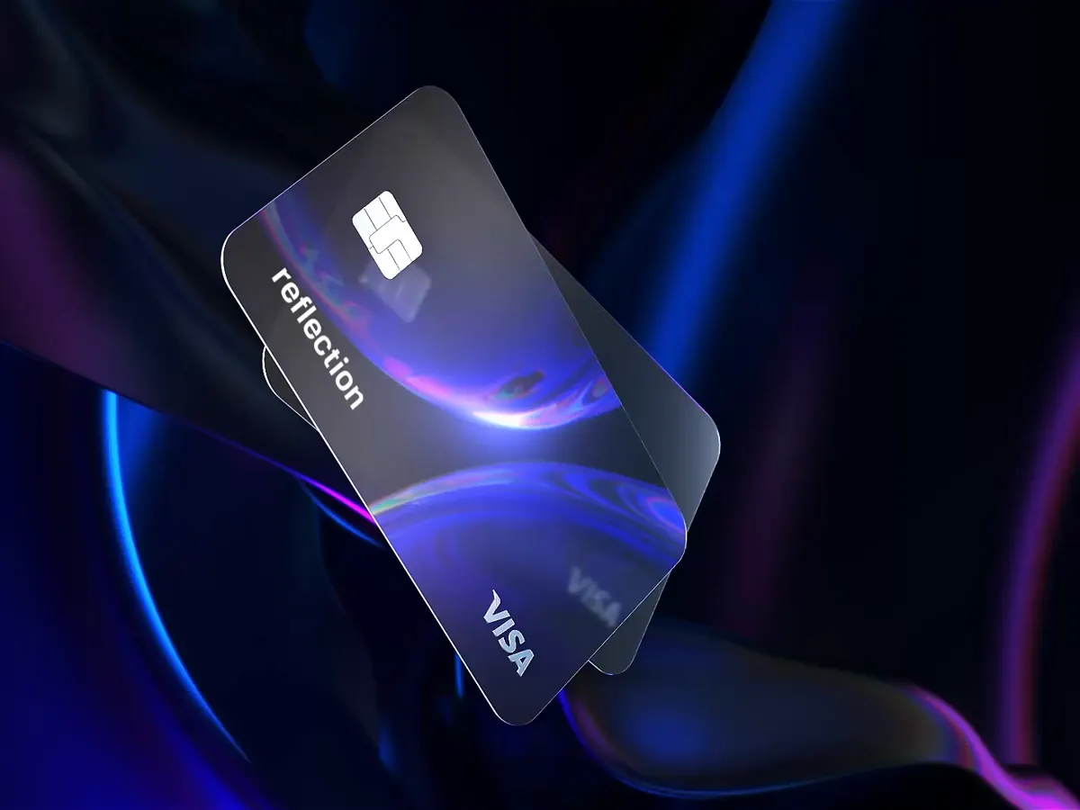 Reflection credit card animation