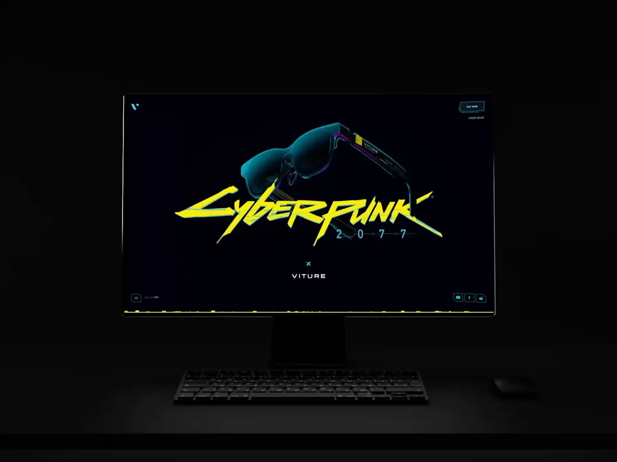 VITURE and Cyberpunk 2077 landing page