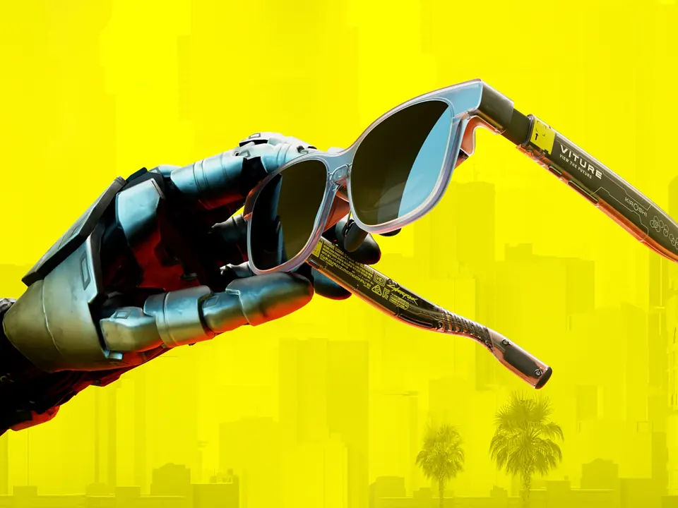 VITURE and Cyberpunk 2077 glasses key art