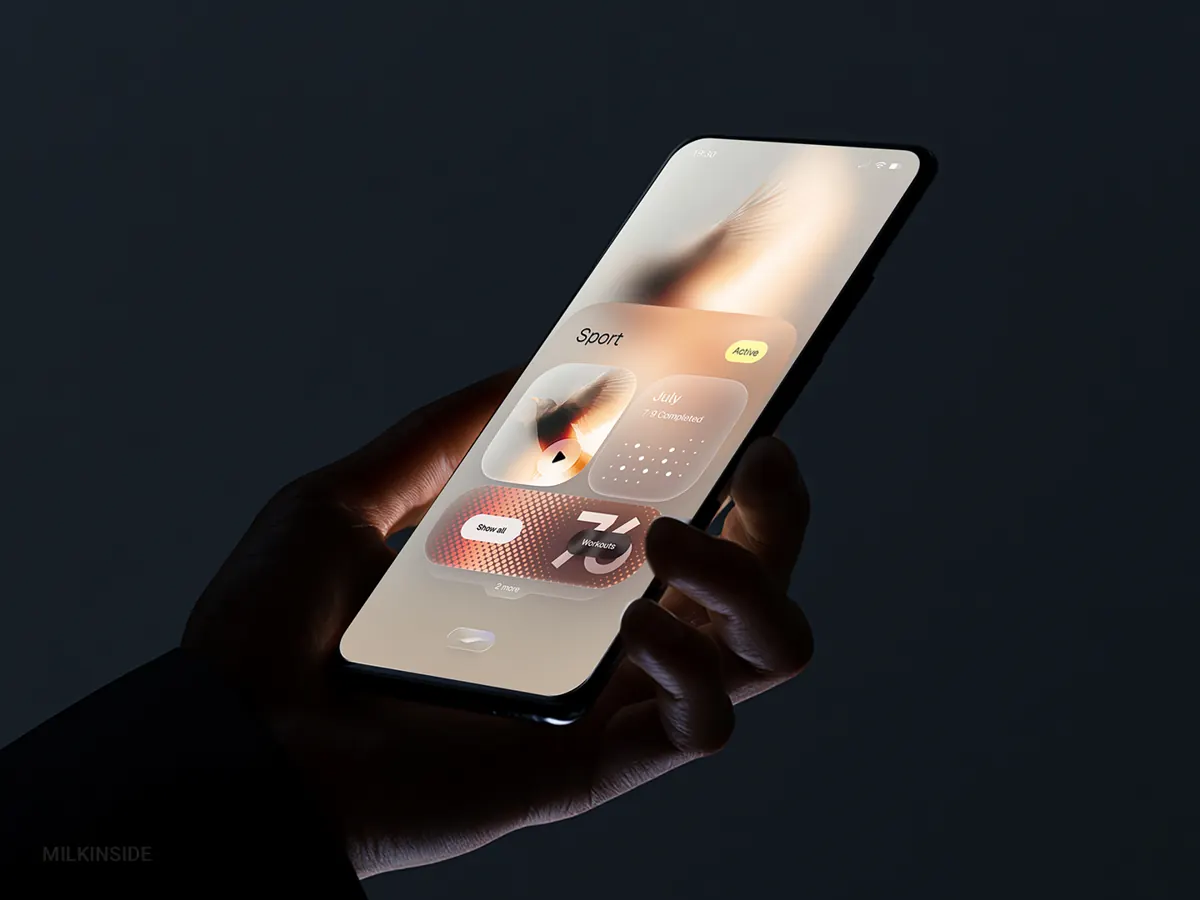 AI phone OS widgets