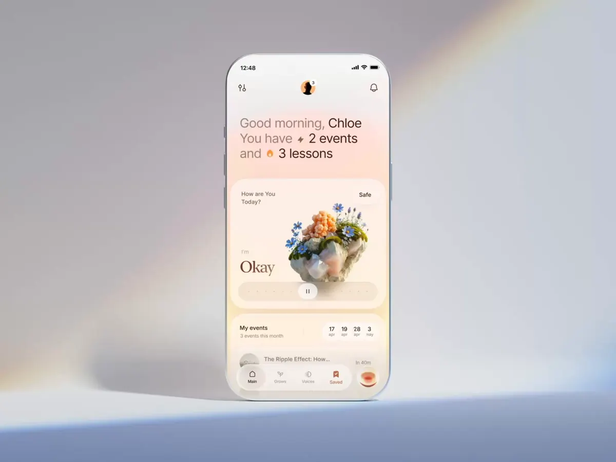Rocky mood slider for the One Life app