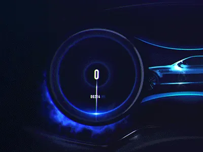 EV speed cluster concept