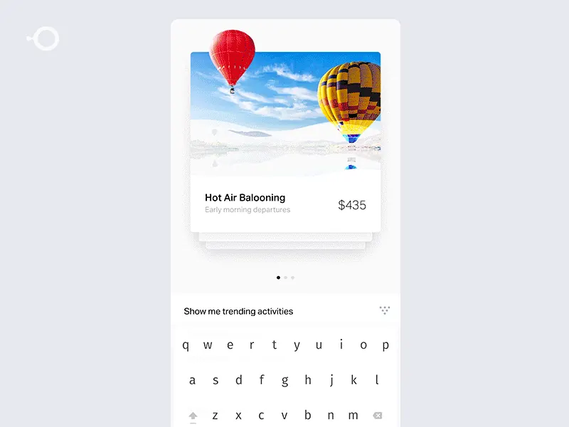 Instant typing interface for Natural AI