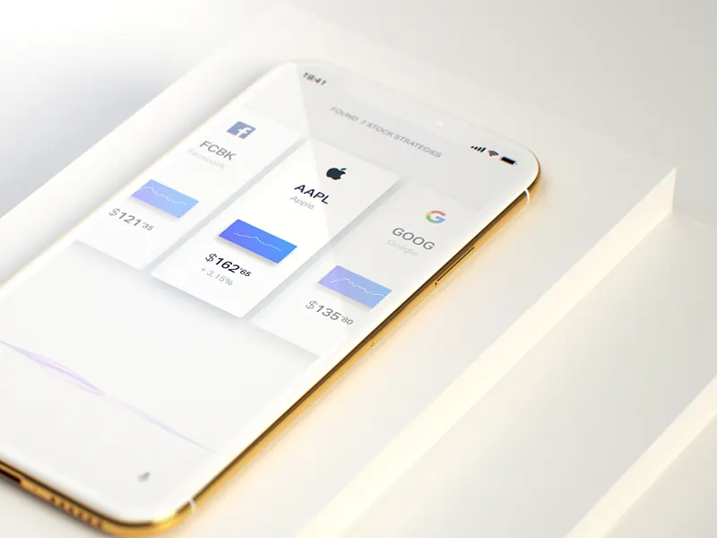 Voice stock strategies UI