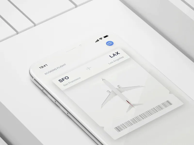 3D card transitions for an AI app