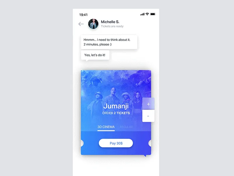 Agent chat that books movie tickets