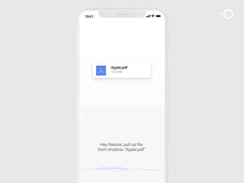 Voice interface for files in Natural AI