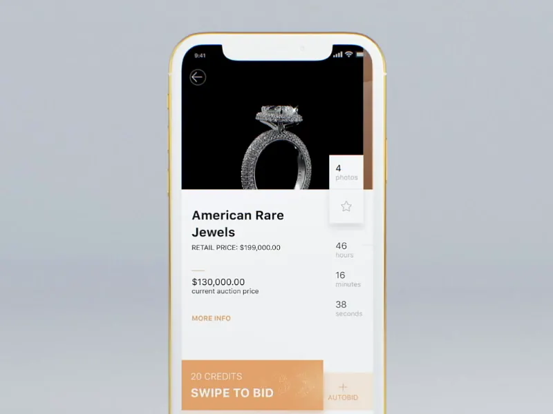 Luxury ecommerce auction app