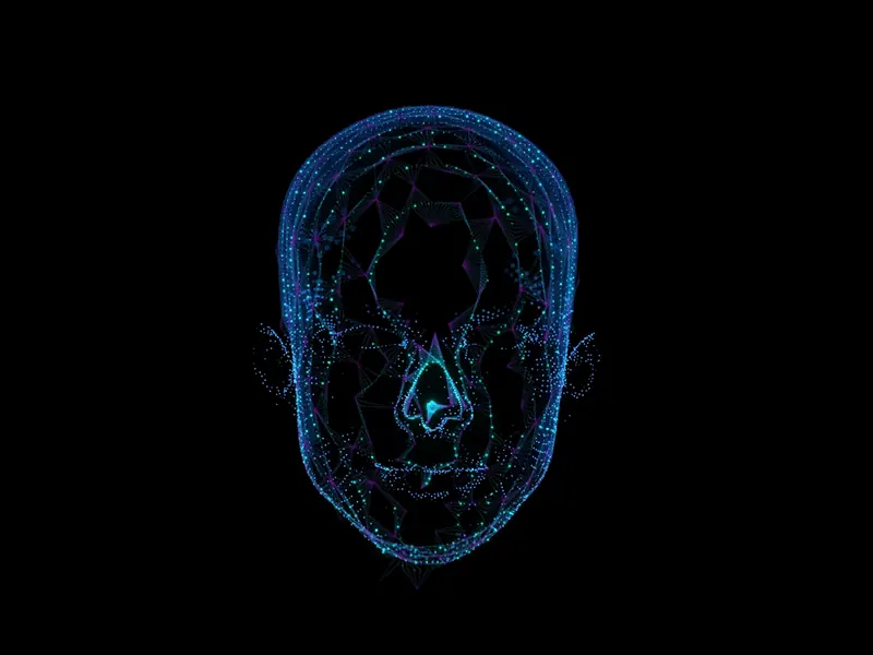 Face ID glitch effect