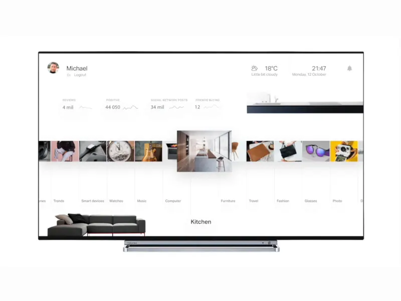 TV shopping experience for Natural AI