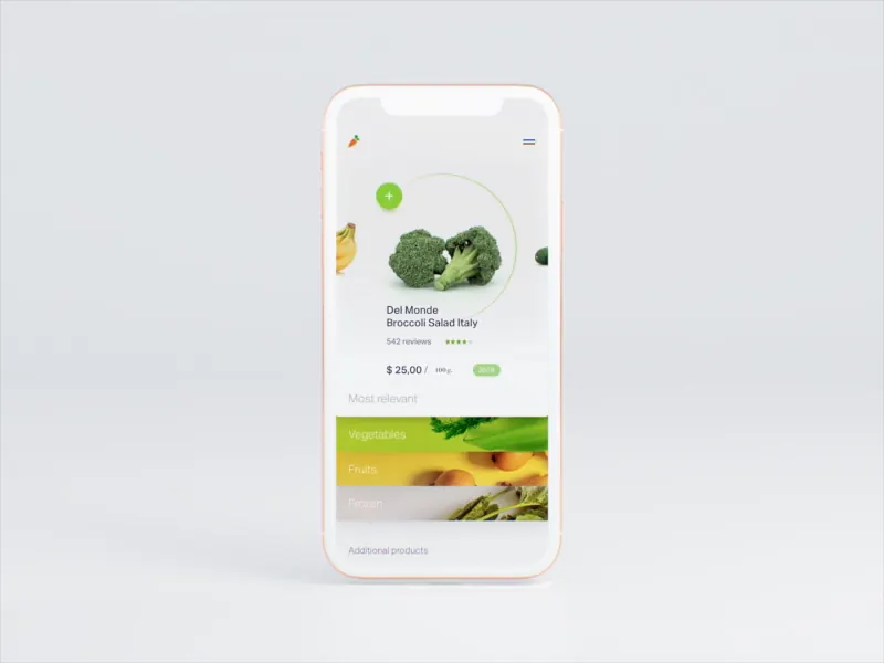 Food ordering UI