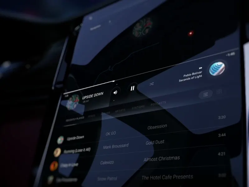 Media player for automotive HMI