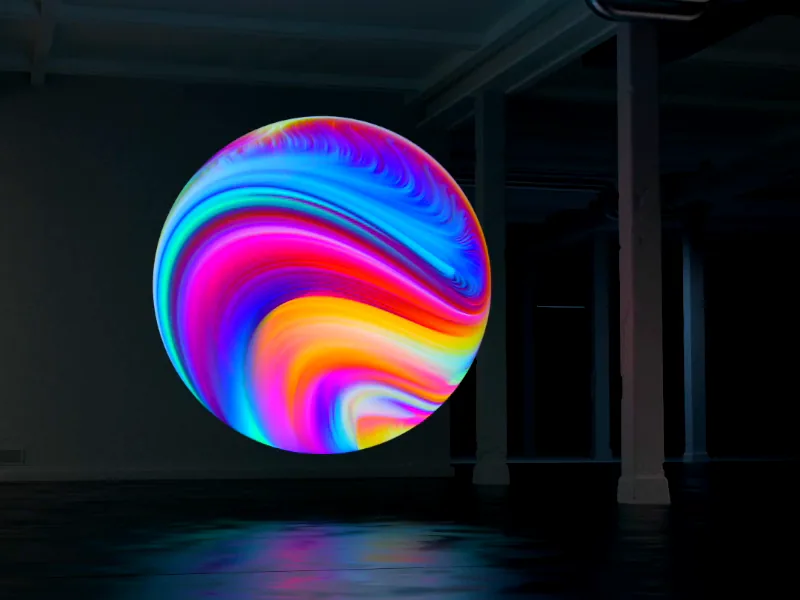 Colorful AI sphere