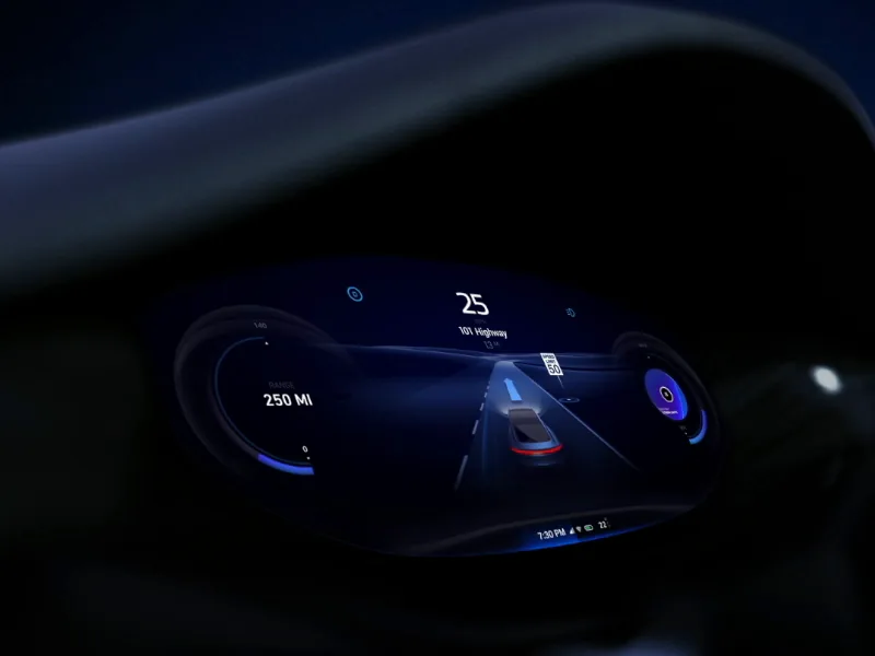 EV instrument cluster
